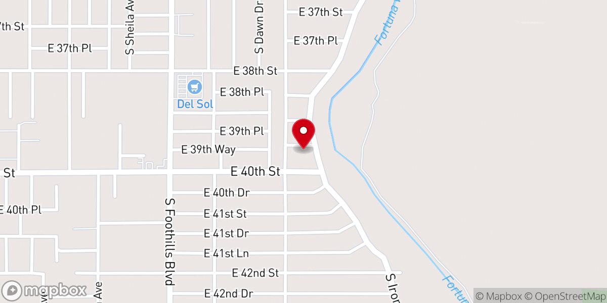 Map showing location of Greater Hope Ministries