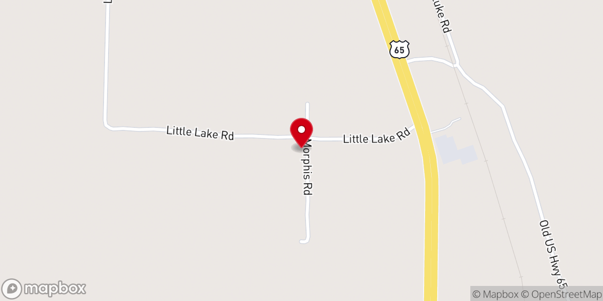 Map showing location of Westside Church