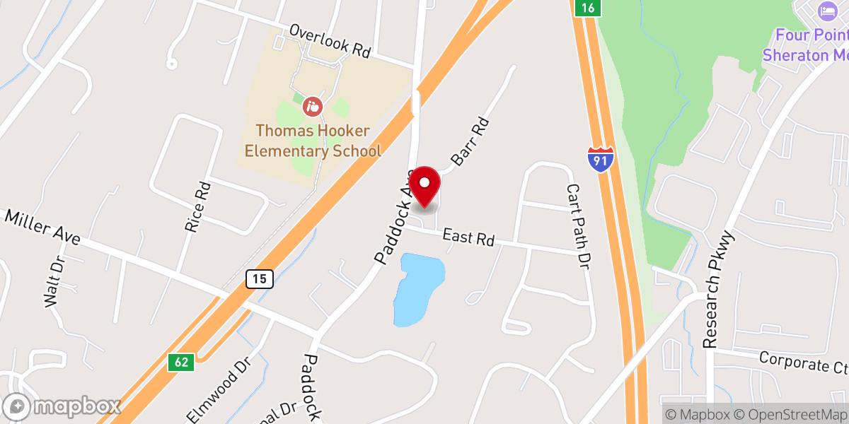 Map showing location of Saint John Lutheran Church