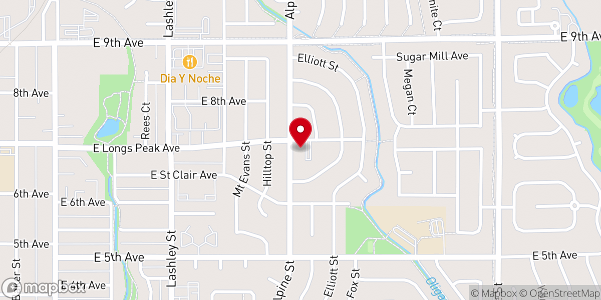 Map showing location of Christ Our Savior Lutheran Church