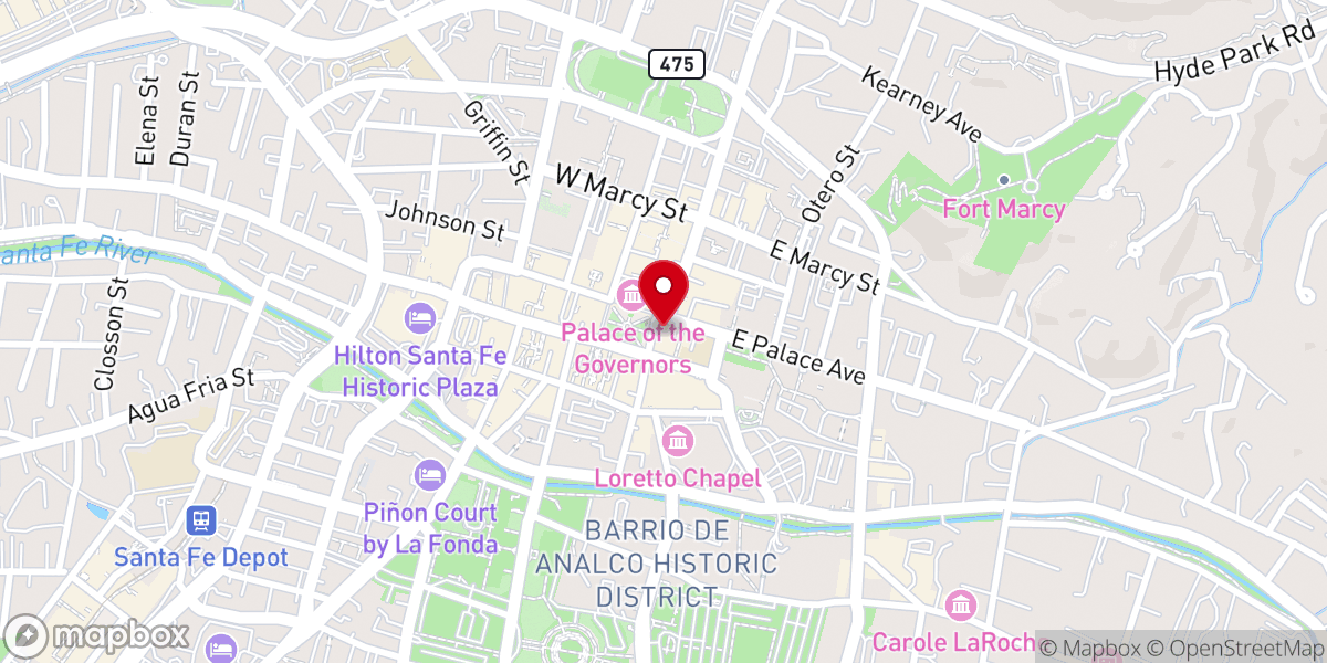 Map showing location of Spanish Baptist Church