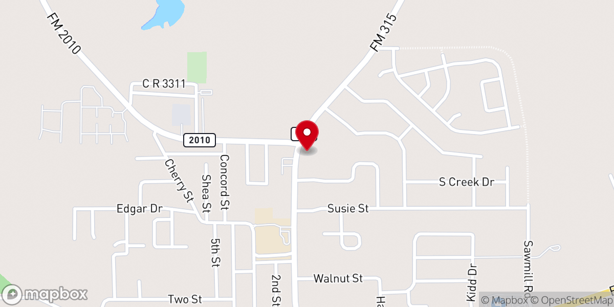 Map showing location of Chandler First Assembly Of God