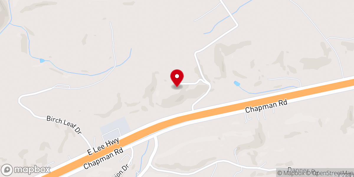 Map showing location of Jubilee Baptist Church