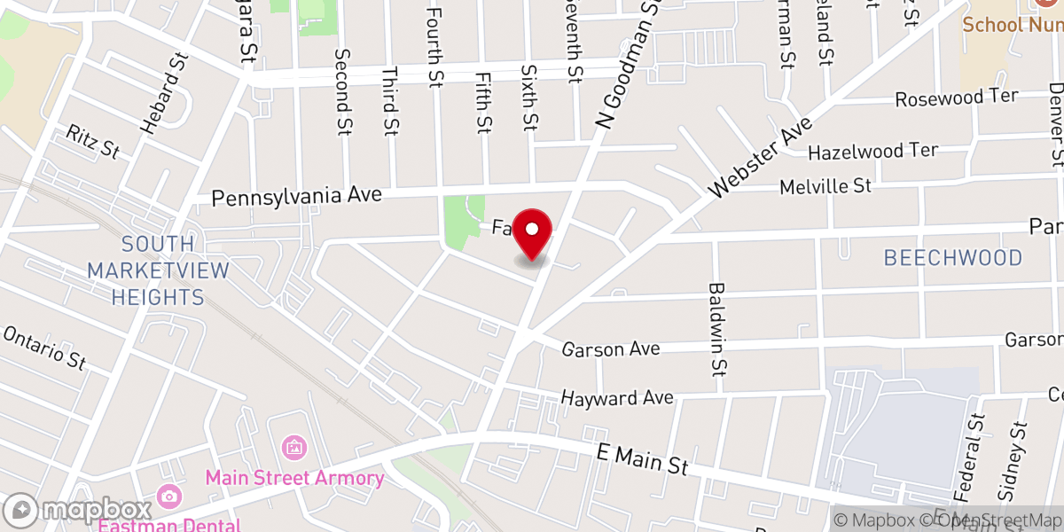 Map showing location of Nazareth Church of Jesus Christ