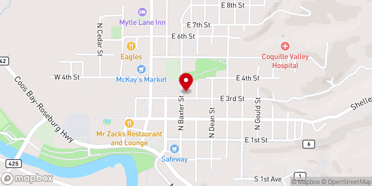Map showing location of St James Episcopal Church