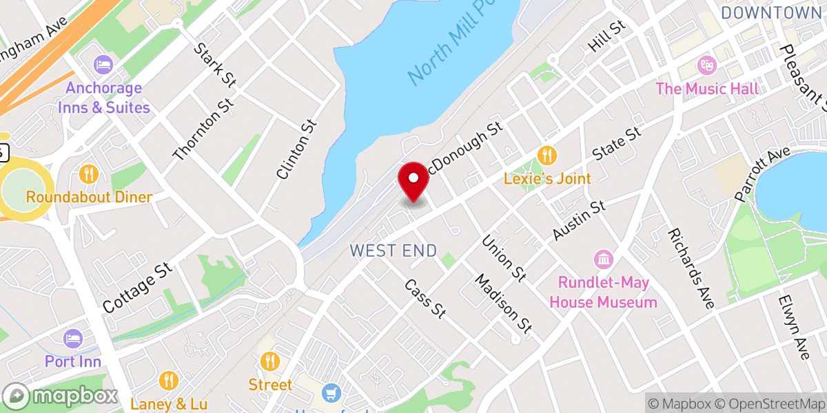 Map showing location of Liars Bench Beer Co