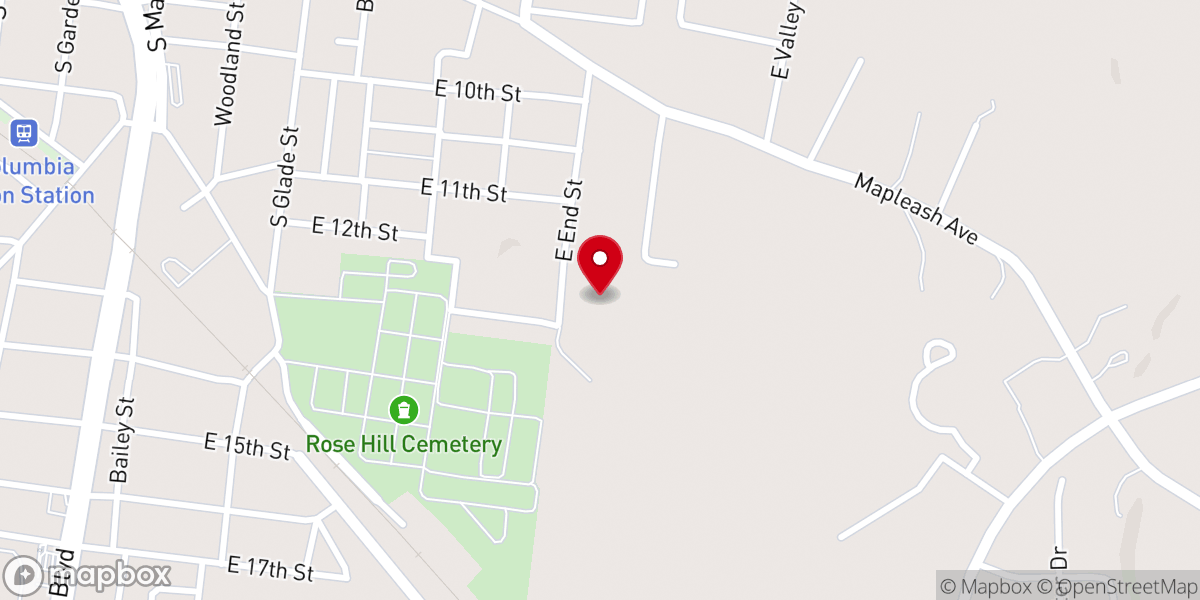Map showing location of Miracle Temple of Deliverance