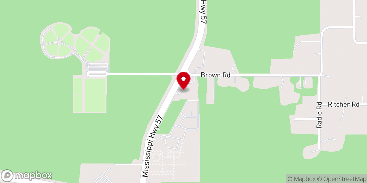 Map showing location of Jesus Christ Baptist Church