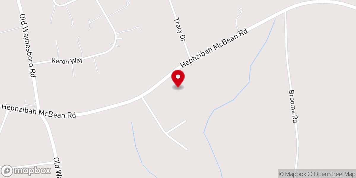 Map showing location of Miracle Baptist Church