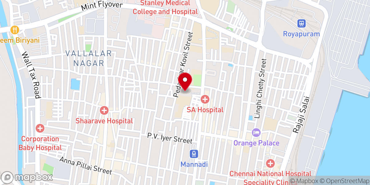 Map showing location of St. Francis Xavier Church