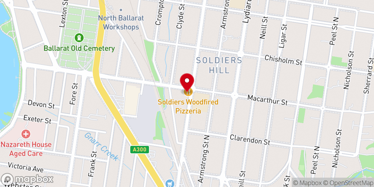 Map showing location of Eureka Chapel
