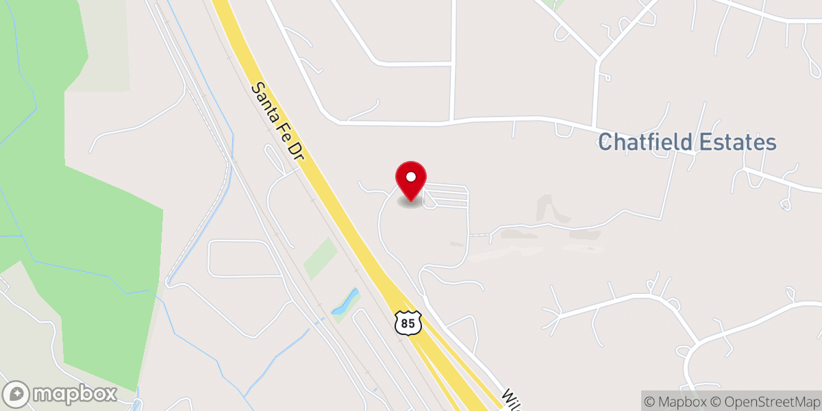 Map showing location of Valley View Christian Church