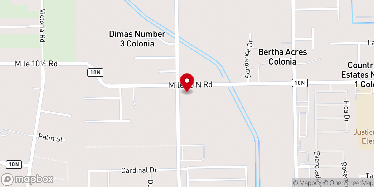 Map showing location of Family Life Ministries Of Weslaco (FLM)
