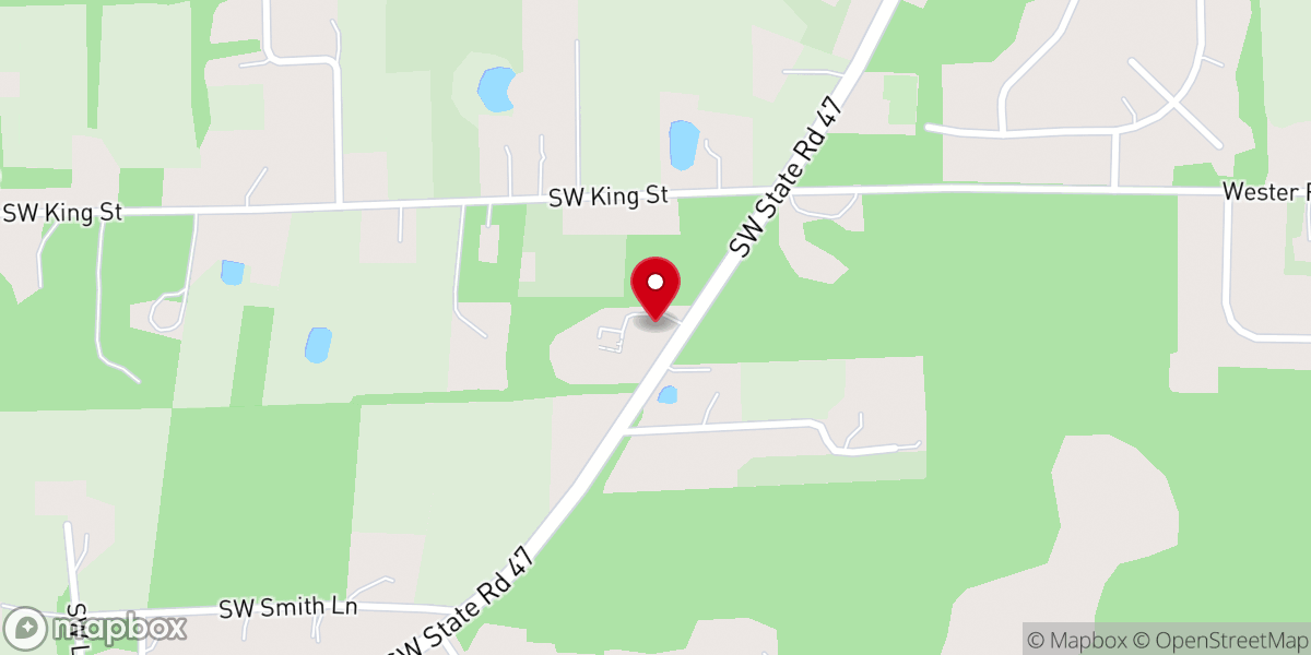 Map showing location of Our Redeemer Lutheran Church