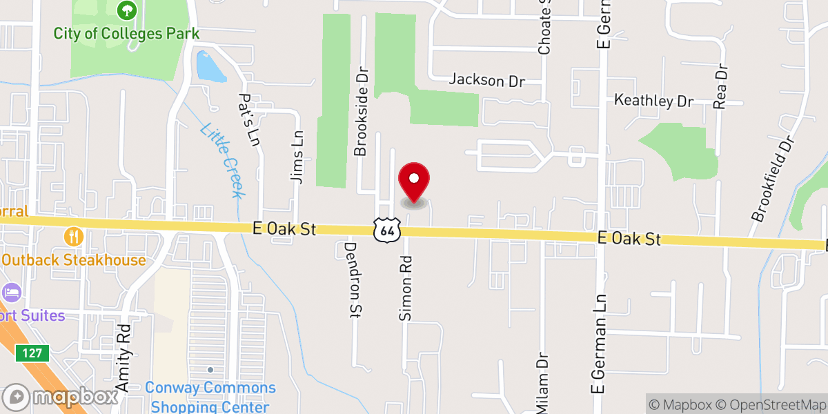 Map showing location of Eastside Church Of Christ