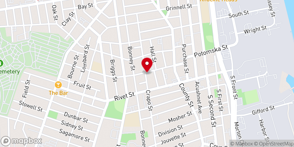 Map showing location of First Portuguese Baptist Church