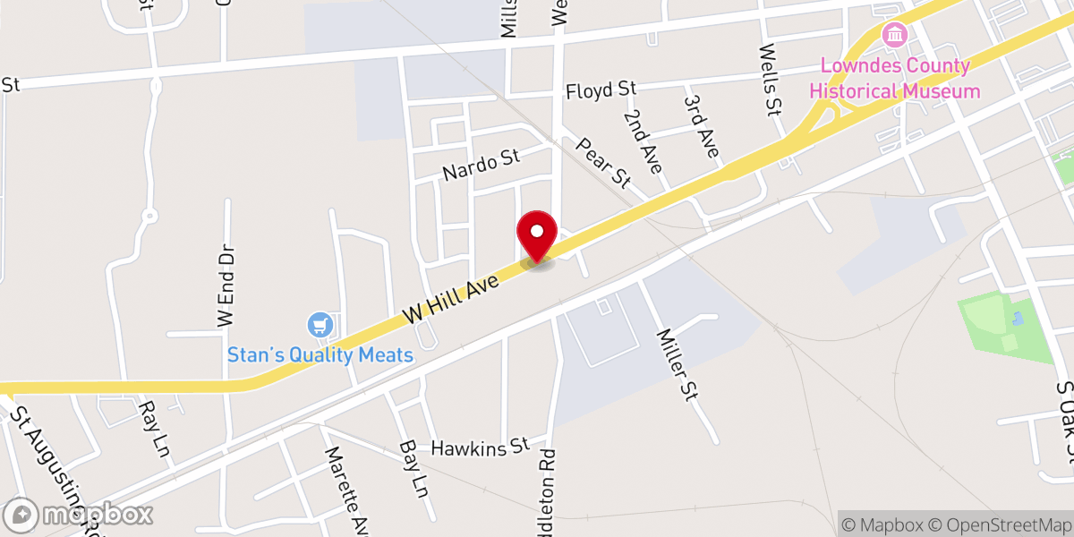 Map showing location of Grace Fellowship Bible Church