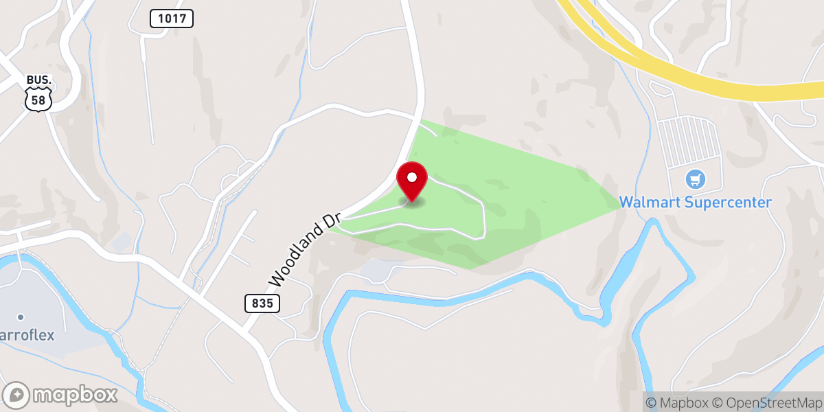 Map showing location of Stuart Rotary Club