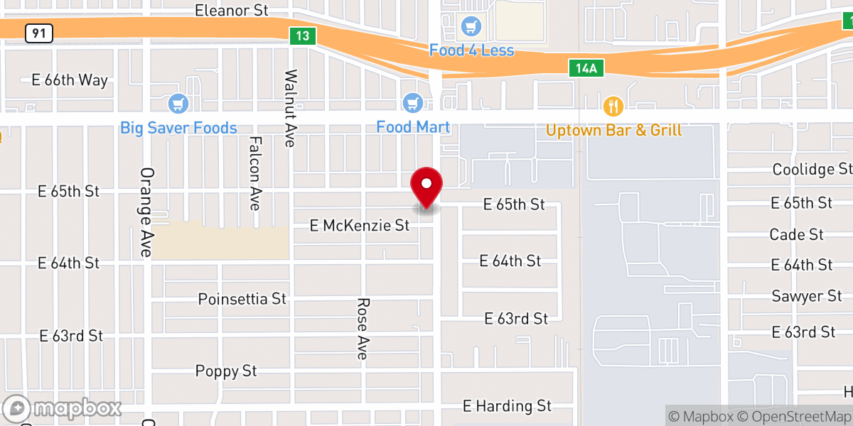 Map showing location of Light & Life West