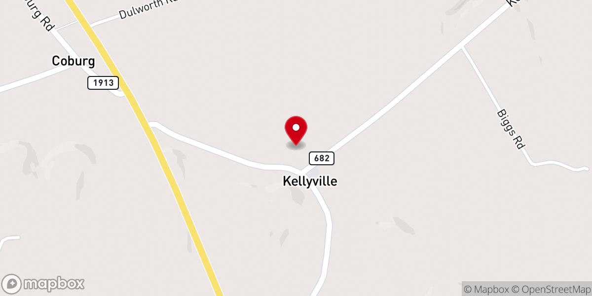 Map showing location of Kellyville Community Church