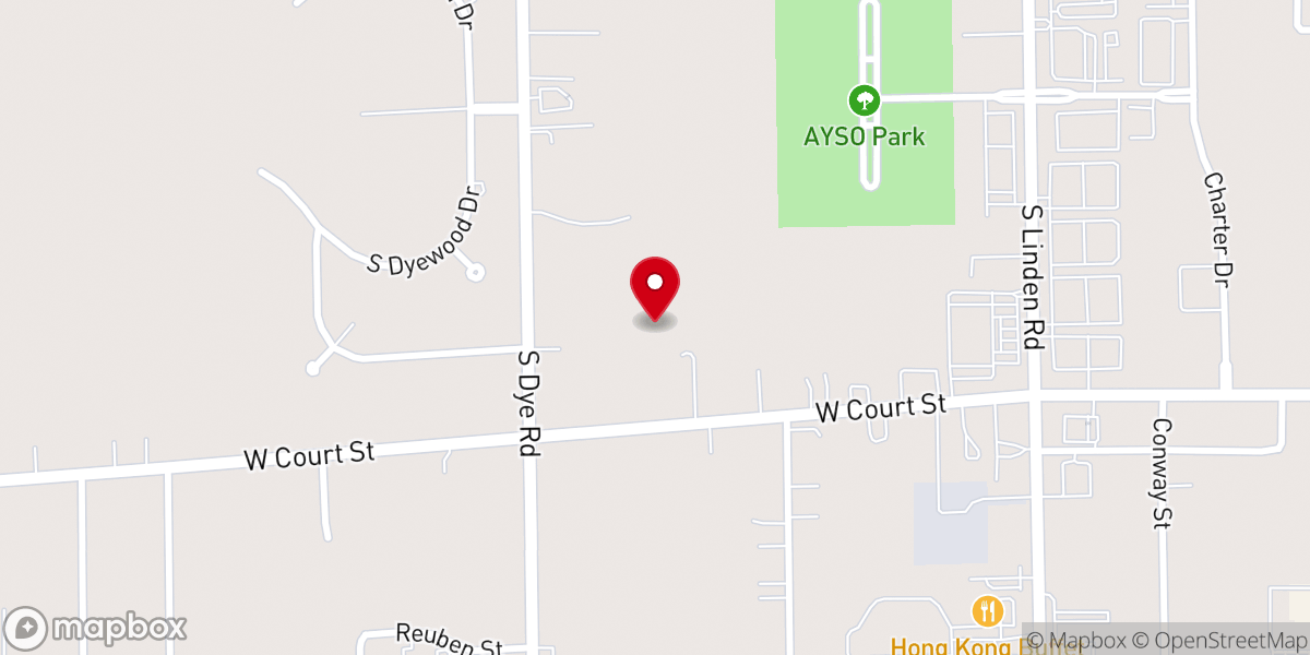 Map showing location of Friendship Missionary Baptist