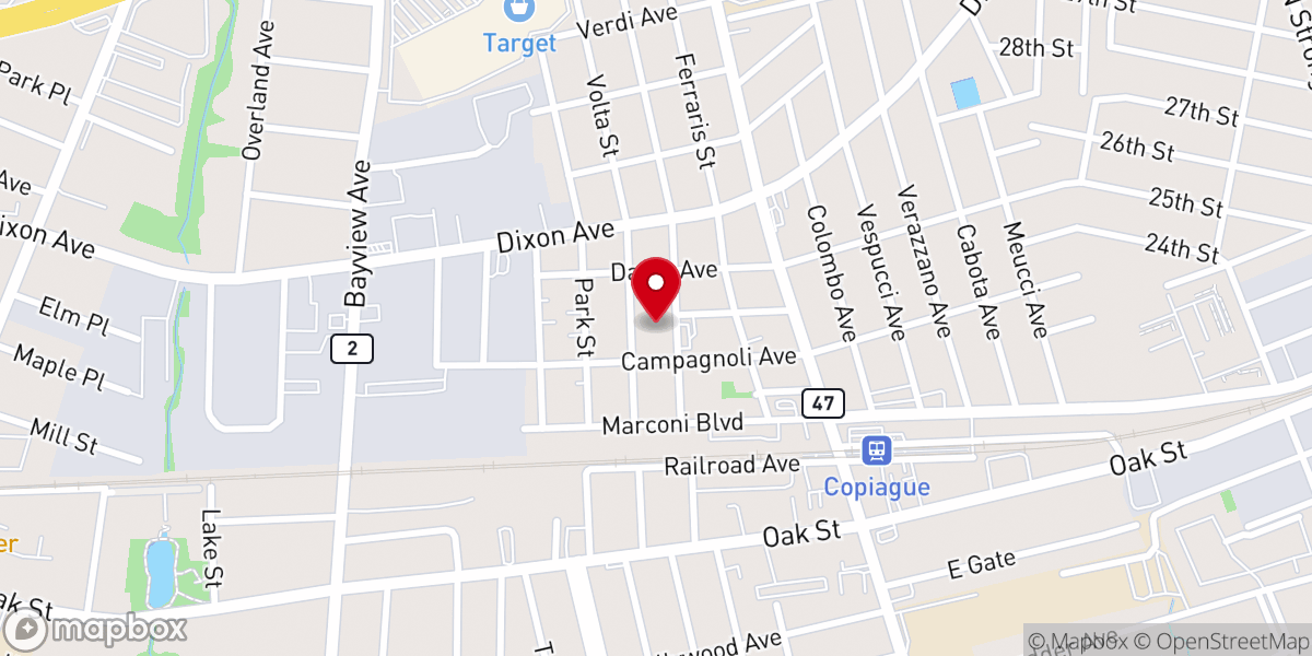 Map showing location of Our Lady of Assumption Church