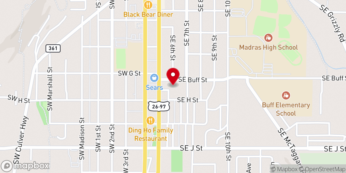 Map showing location of Madras Seventh-day Adventist Church