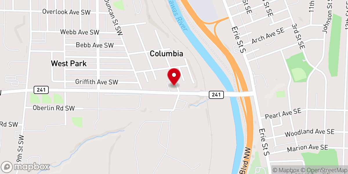 Map showing location of Thy Church of Love