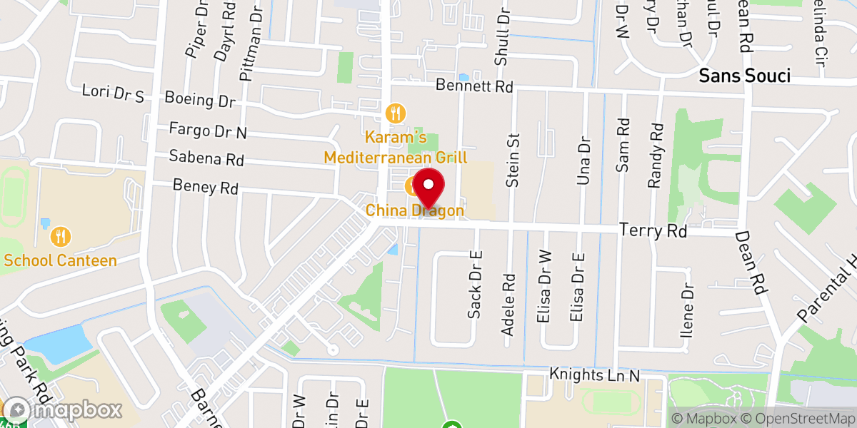 Map showing location of Glad Tidings Assembly of God Church