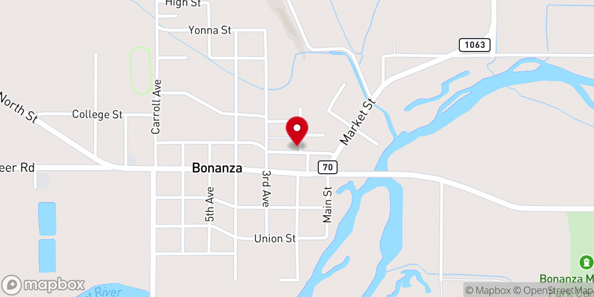 Map showing location of Living Springs Fellowship