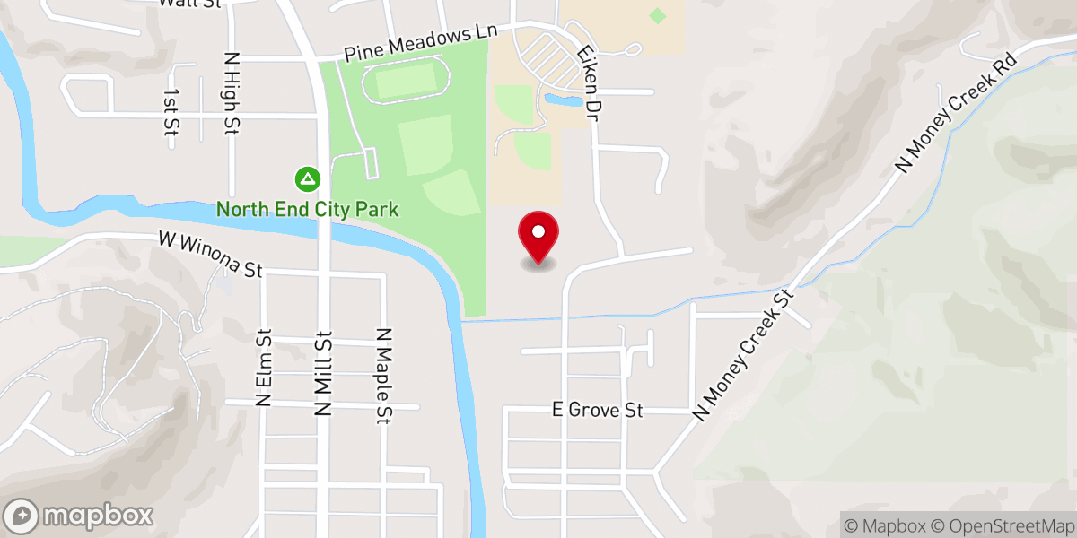 Map showing location of Root River Community Church