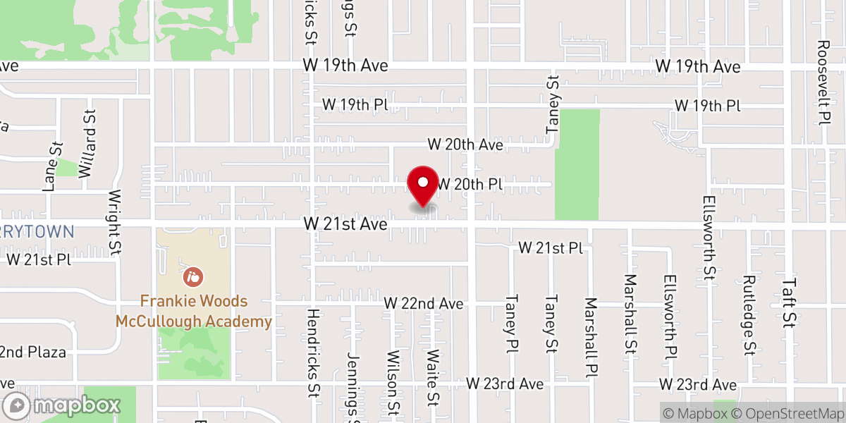 Map showing location of New Revelation Baptist Church
