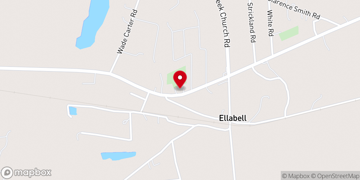 Map showing location of Bethany Church of Ellabell