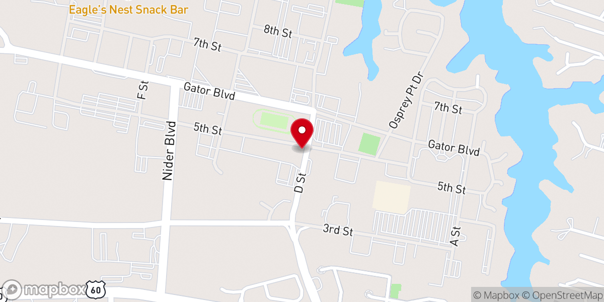 Map showing location of Little Creek Chapel Annex