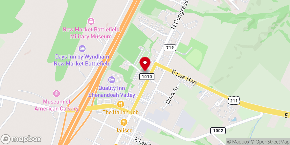 Map showing location of Reformation Lutheran Church