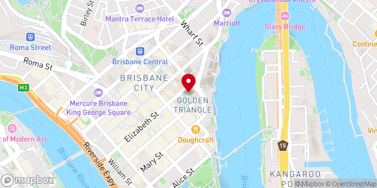 Map showing location of Archdiocese of Brisbane