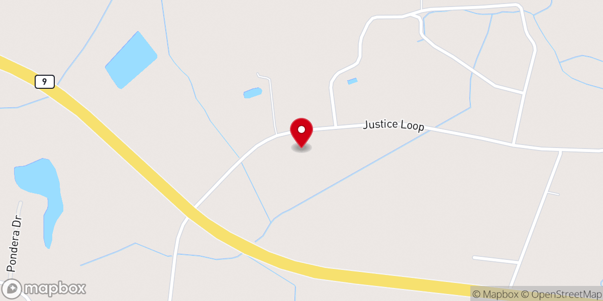 Map showing location of Grace Baptist Church of Horry County