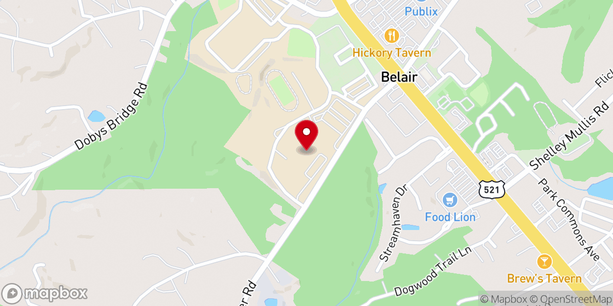 Map showing location of Southland Church