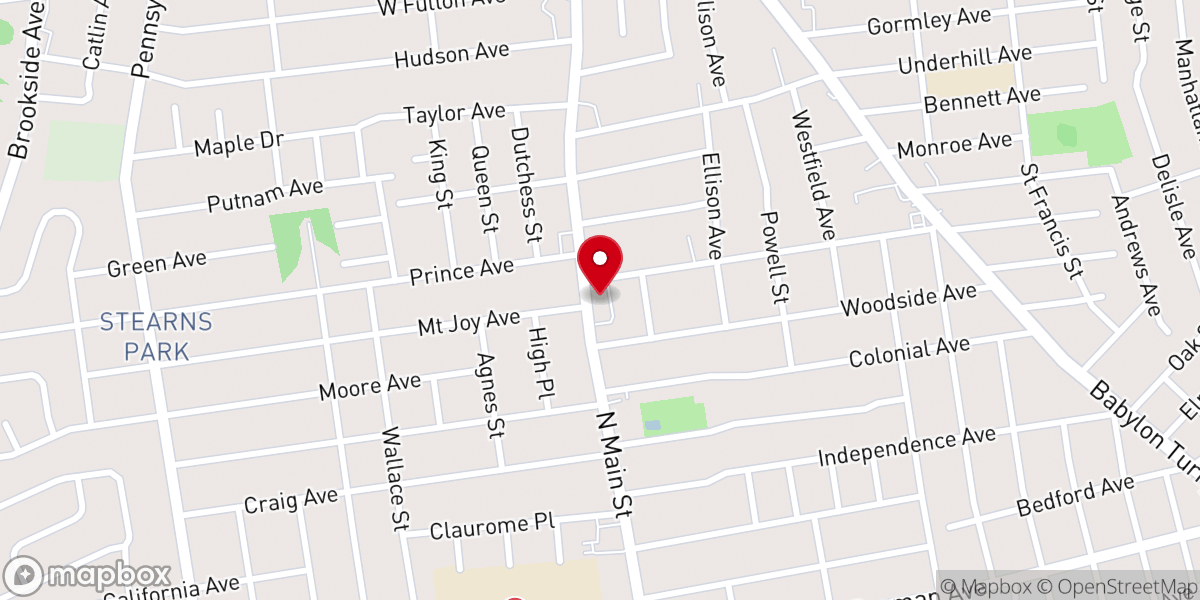 Map showing location of Bethel AME Church