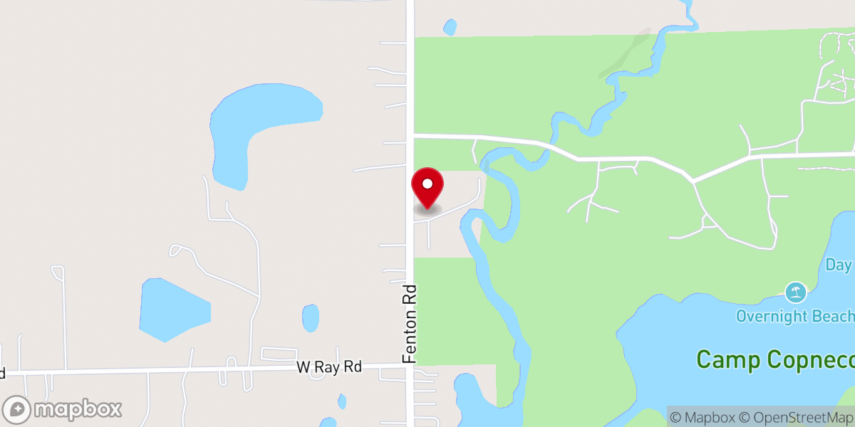 Map showing location of Center of Hope