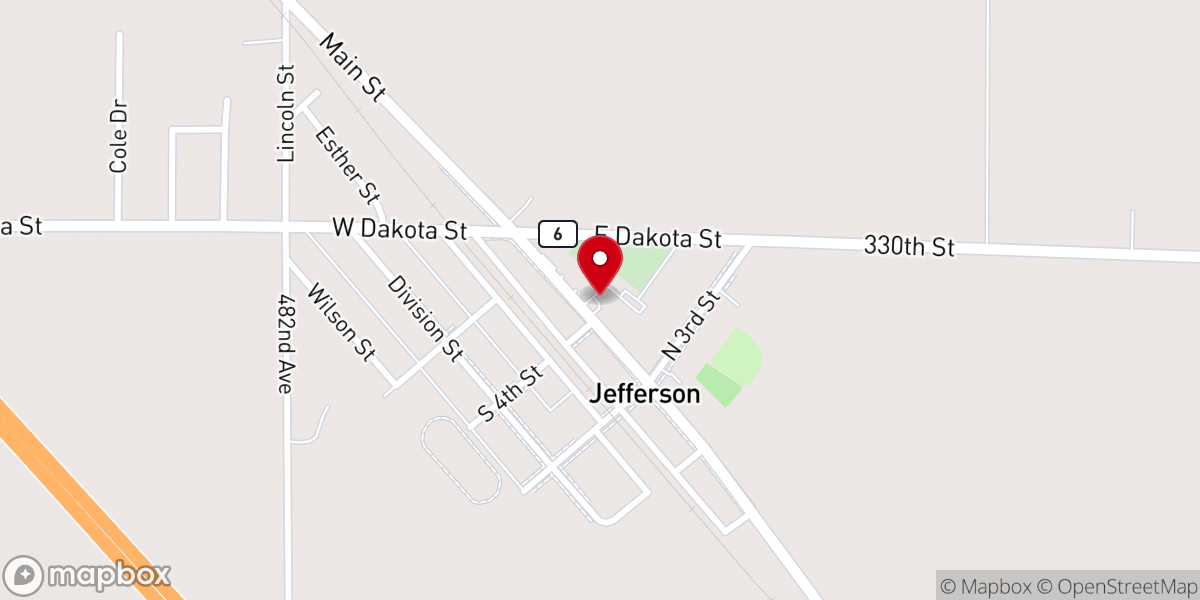 Map showing location of St. Peter's Community Center