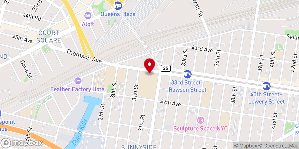 Map showing location of The Friendship Baptist Church Long Island City Ny Inc