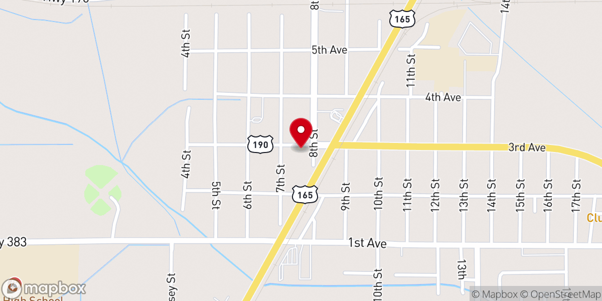 Map showing location of T L Smith Ministries Inc