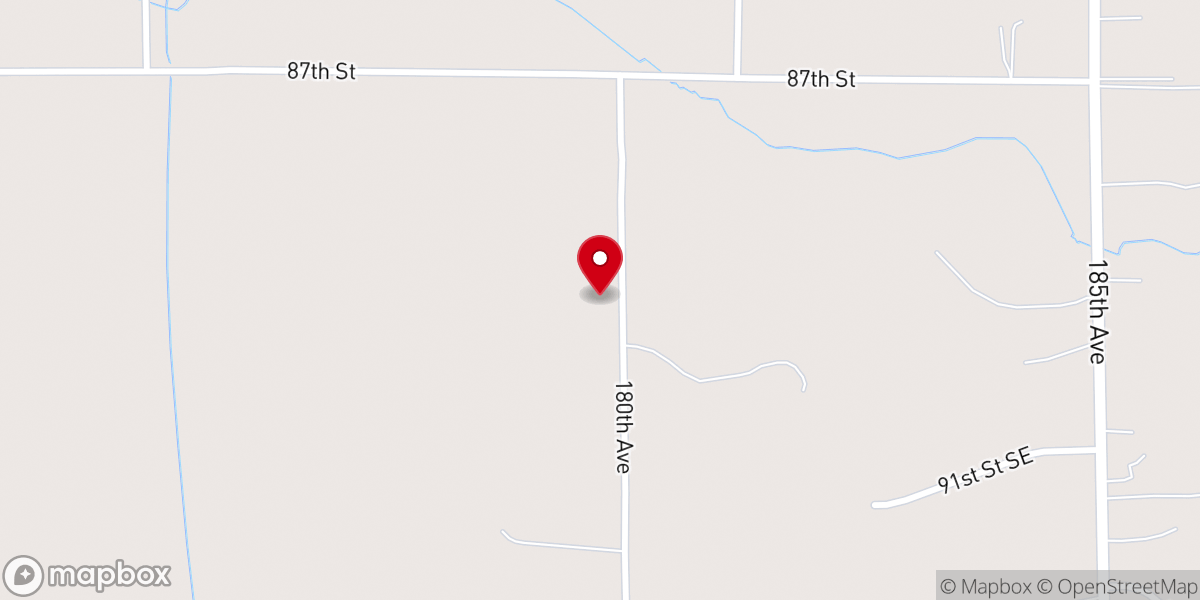 Map showing location of Snake River Church
