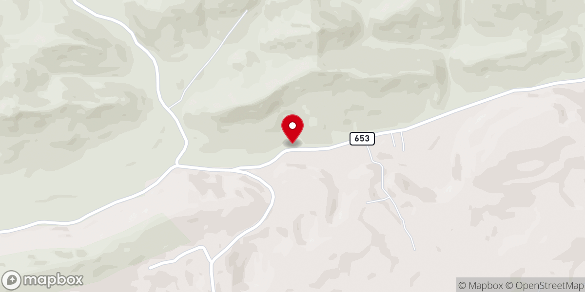 Map showing location of Valley View Church