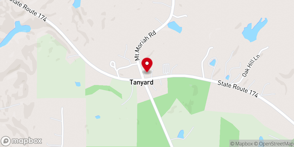Map showing location of House of Prayer full gospel Church