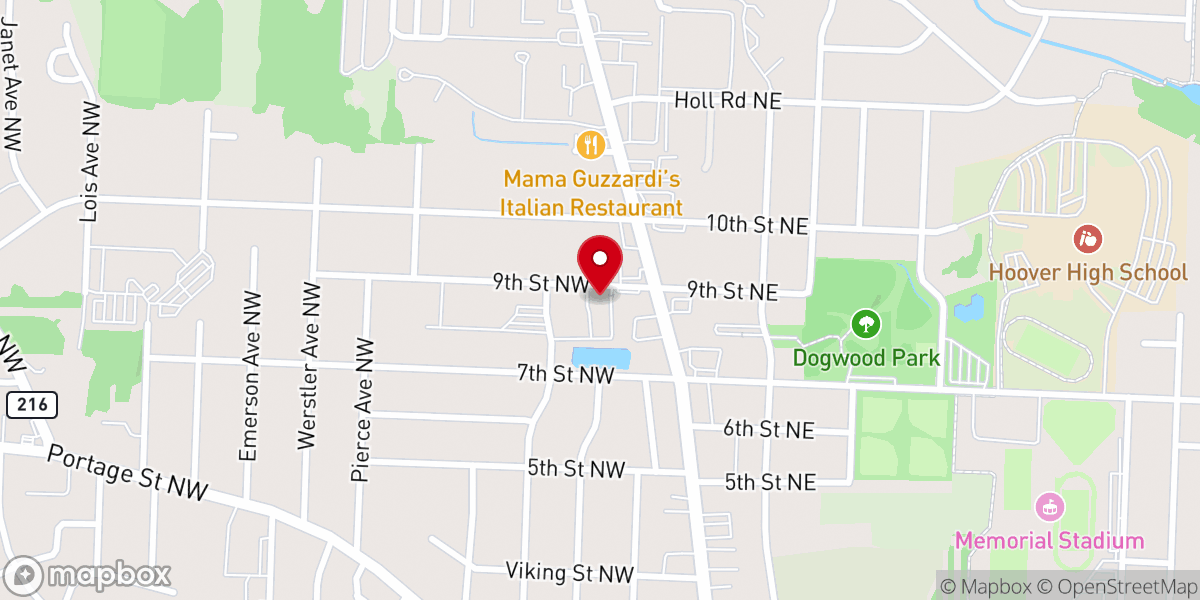 Map showing location of Harvest Christian Center Inc