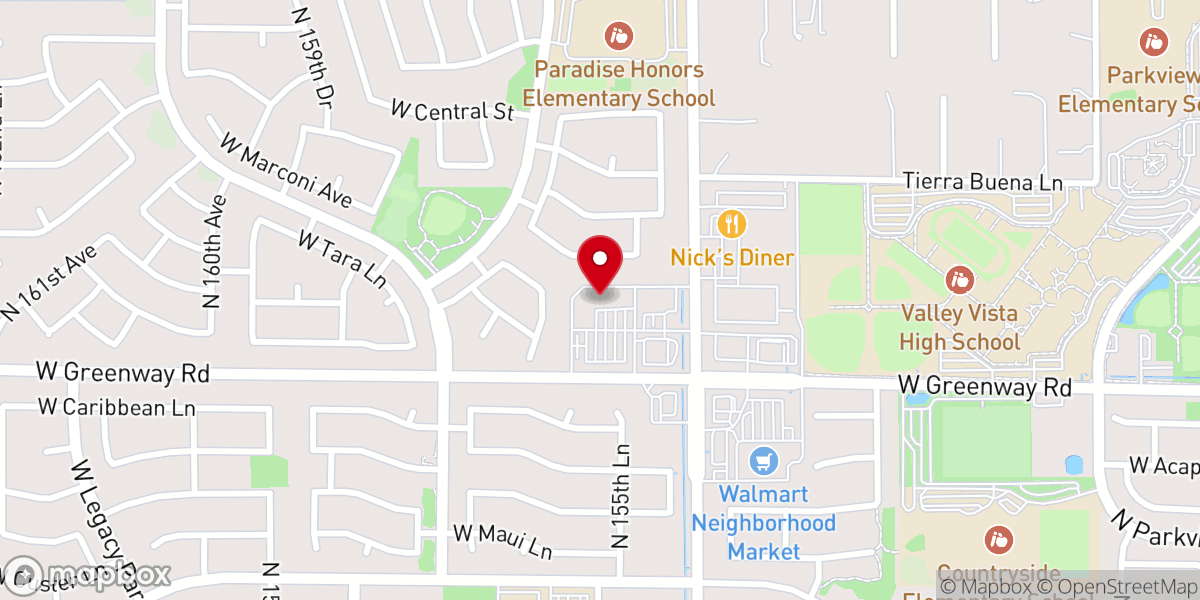 Map showing location of Hope City Church