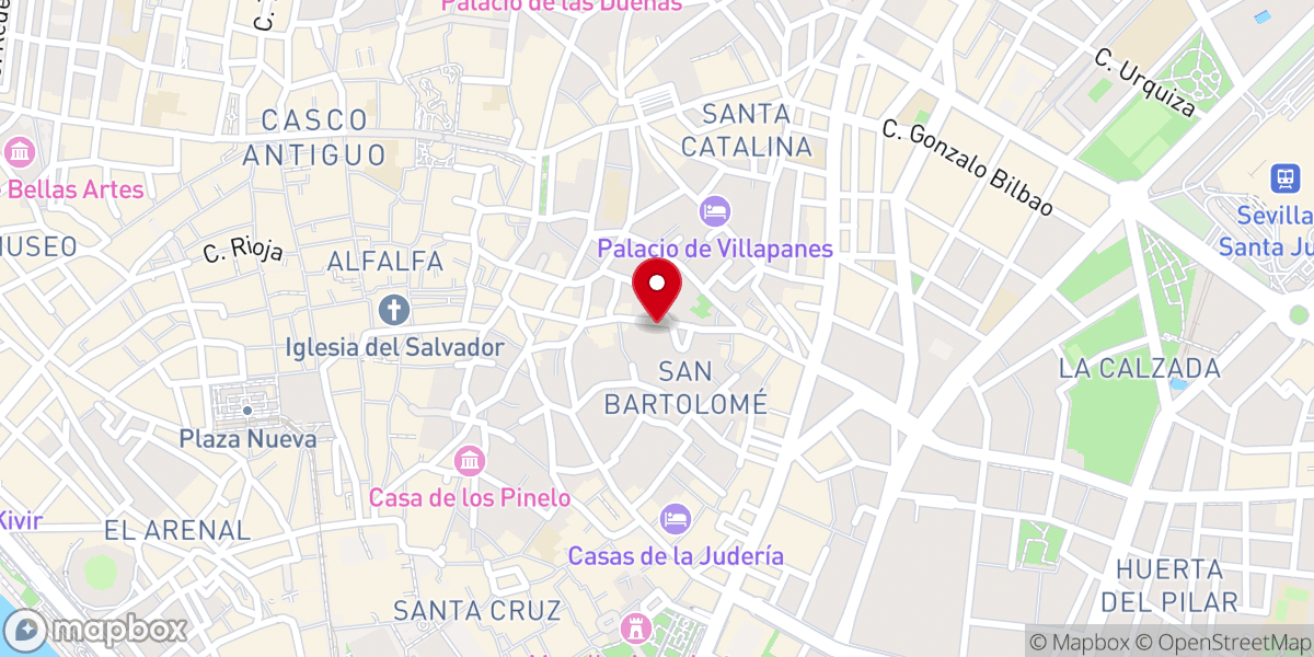 Map showing location of Monasterio Santa María de Jesús (Clarisas)