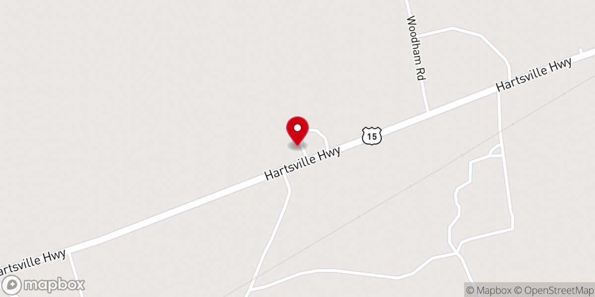 Map showing location of Ebenezer United Methodist Church